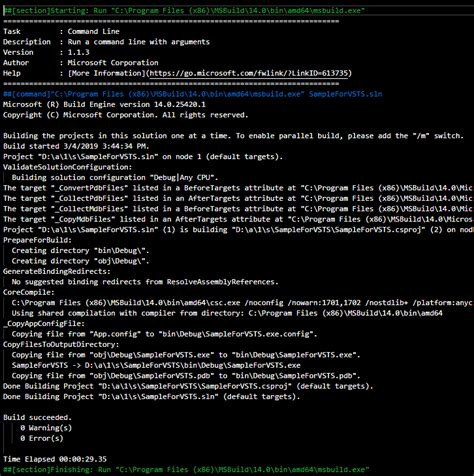 run msbuild from command line